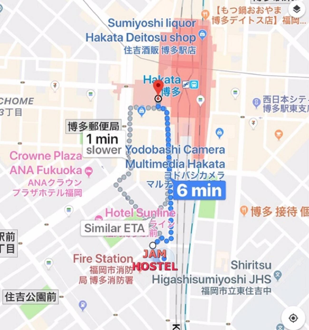 Jam Hostel Hakata Station Front Semi-Private Room With Shared Bathroom - Vacation Stay 61445 Fukuoka (Fukuoka) Exterior foto